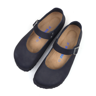 DYOWOZ/东园物作软木鞋女真皮日系复古玛丽珍鞋学院风森系勃肯鞋