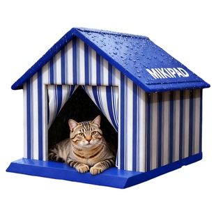 流浪猫窝户外冬季保暖防水防寒封闭式安全感室外猫咪睡窝过冬狗窝