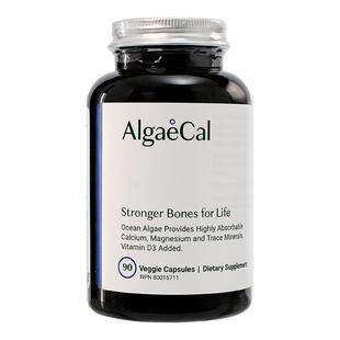 AlgaeCal骨骼营养瓶基础版海藻钙矿物质维生素VD天然成年女3瓶装