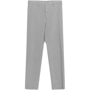 EHE男装 夏季新款烟灰色条纹薄款时尚宽松休闲套西裤男裤子