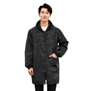 罩衣男大人大码大褂工作服防尘新款加绒冬季防水防油厨房保暖围裙
