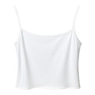 百搭螺纹针织纯棉小吊带背心女新款简约打底内搭短款上衣修身显瘦