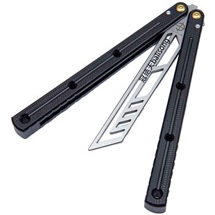 无疆海妖标准版 假刃版 方头博弈蝴蝶刀冠绝天balisong轴套未开刃