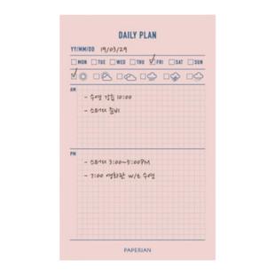 韩国Paperian工作学习便签备忘记录计划记事旅行记账清单便笺本