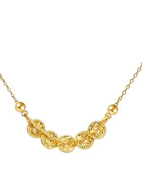 新年礼物五帝钱币925银饰品女款