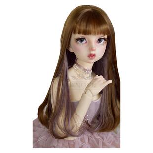 bjd假发4分3分 sd dd巨婴高温丝挂耳双色梨花 多色选新品包邮