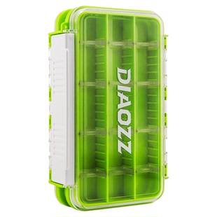 钓之猪路亚防水饵盒多功能收纳盒双面微物假饵盒铅头钩配件饵料盒