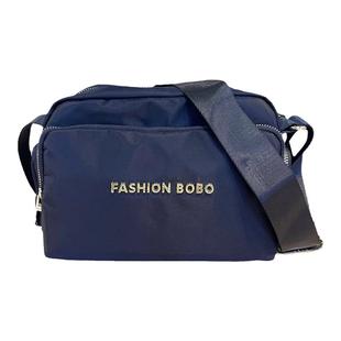 新款单肩斜挎女包防水牛津布纯色小方包多拉链多夹层简约轻便休闲