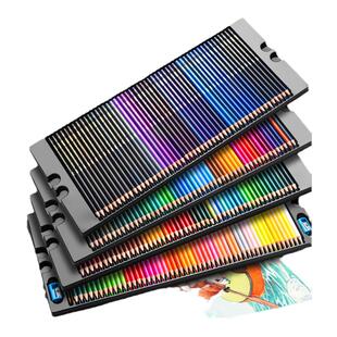 200色彩铅画画专用油性水溶性彩色铅笔小学生美术生动漫专业72多色120色可擦绘画儿童幼儿园彩笔画笔美术涂色