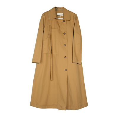 【ZOLLE因为】亚麻英伦风挺阔宽松舒适大衣