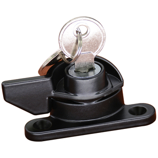 带钥匙月牙锁铝合金门窗户锁扣平移门推拉窗扣新老式窗锁门窗配件