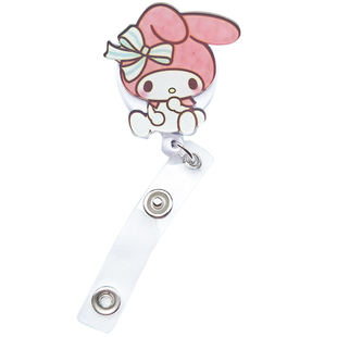 卡通胸卡夹子卡套胸牌扣  护士证件夹扣 伸缩扣易拉扣可拉伸 可爱