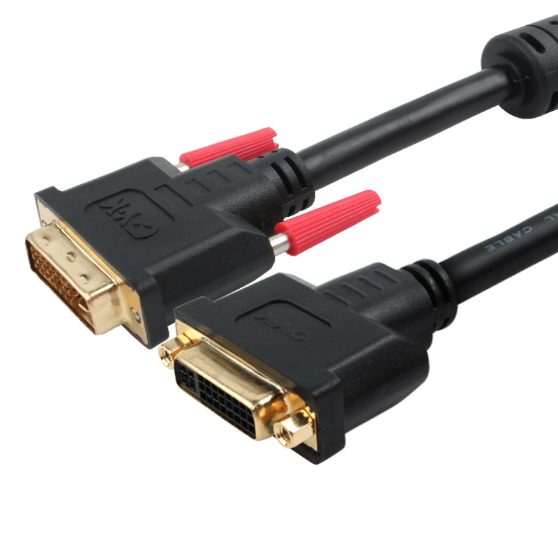 DVI24+5公对母显示器连接线满针