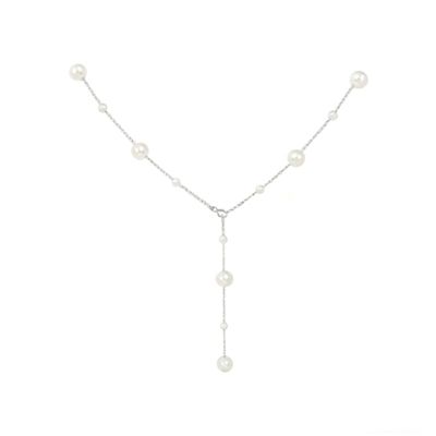 925银长款错落满天星珍珠项链