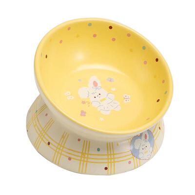 Petdebby钢琴兔猫碗陶瓷狗盆狗碗