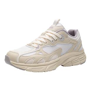 ZHR休闲运动鞋女2024秋冬新款户外慢跑登山老爹鞋轻便软底小白鞋