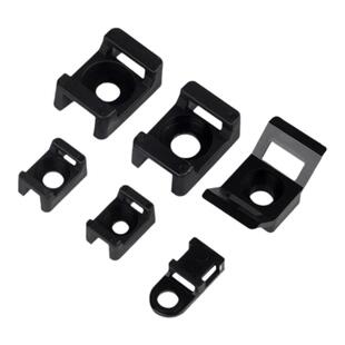 HC马鞍型扎带固定座电缆电线固定卡子束线带螺丝型塑料卡扣理线器