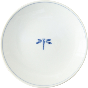 肆月复古中式蜻蜓兔子陶瓷盘子菜盘家用高级感创意网红餐盘炒菜盘