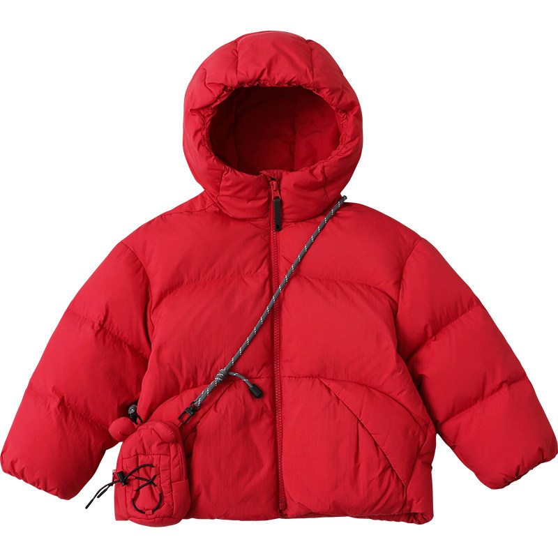 男童羽绒服短款2026冬季新款1-3-6-8岁儿童宝宝厚外套送小包H5907