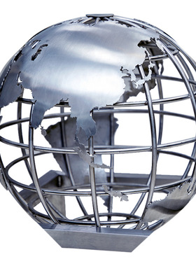 不锈钢镂空城市广场建筑地球仪