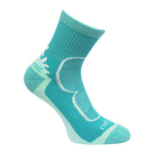 coolmax袜子加厚毛圈网面登山跑步健身中筒男女儿童户外运动速干