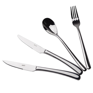 月光不锈钢牛排刀叉两件套 刀叉勺三件套 叉子勺子 西餐餐具套装