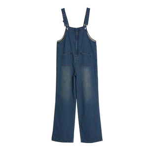 ellieluke孕妇裤春秋外穿2026新款春秋款大码长裤牛仔背带裤春装