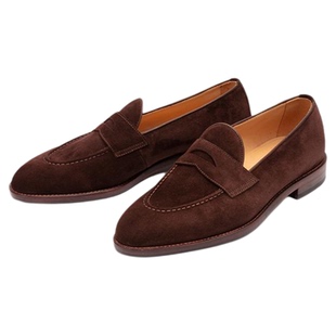 【真皮大底】chioryn青润乐福鞋男意大利翻毛小牛皮英伦风豆豆鞋