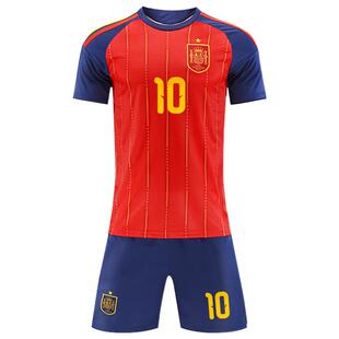 2526世界杯款式阿根廷西班牙足球服训练服队服印制订购男女球服