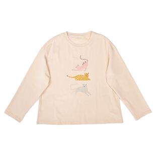 无色无味【童趣伊甸园】秋季薄款动物图案休闲卫衣女款纯棉打底衫