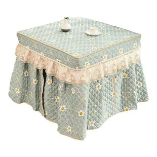 宇婷新款烤火罩烤火被正方形电炉罩家用电暖桌罩取暖桌套加厚加绒