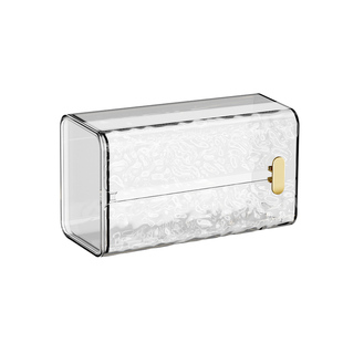 纸巾盒壁挂式免打孔轻奢高档家用厨房卫生间浴室多功能倒挂抽纸盒