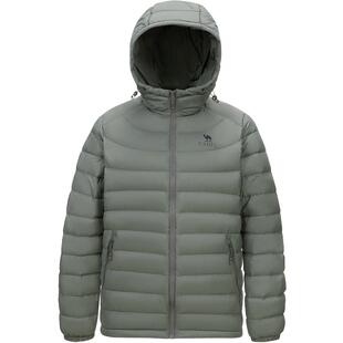 骆驼火焰轻薄羽绒服女装2026秋冬新款鸭绒连帽短款保暖排骨服外套