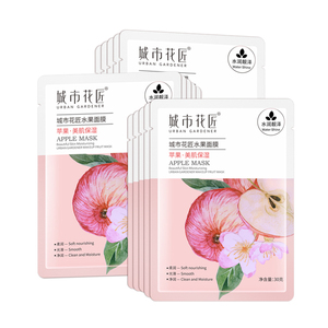 60片城市花匠七分妆水果苹果面膜