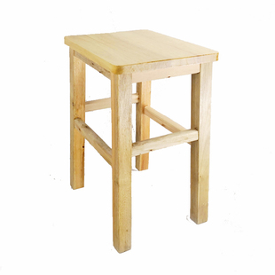 包邮特价加固橡木高凳子实木方凳大方凳木板凳家用板凳学生凳方凳