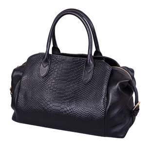 高档真皮手提女包2025新欧美时尚牛皮鳄鱼纹杀手包大包单肩斜挎包