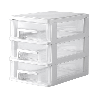 塑料盒子多层储物箱办公室桌上