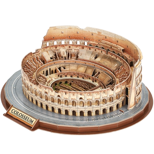 乐立方豪华版罗马斗兽场竞技场拼装仿真模型手工玩具3D立体拼图