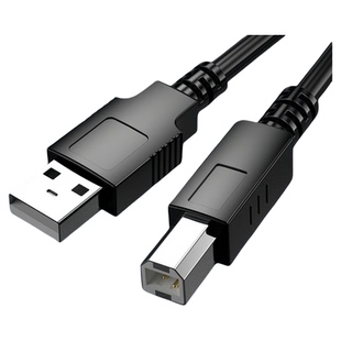 打印机数据线USB加长延长线与电脑连接线hp惠普m1005爱普生epson佳能canon联想针式三星通用共享5米3米方口