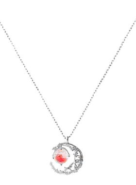 星月项链2022年新款女夏季纯银项链女高级设计感小众锁骨链