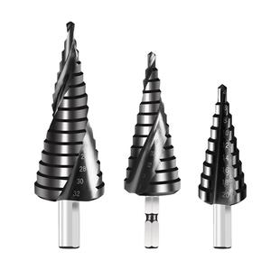 宝塔钻头不锈钢专用高硬度阶梯钻万能打孔多功能工业级金属开孔器
