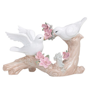 现代简约陶瓷小鸟摆件家居客厅酒柜软装饰品欧式房间桌面玄关摆件