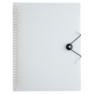 活页夹外壳A4金属夹B5/26孔活页本内页纸收纳夹PP面简约A5活页壳