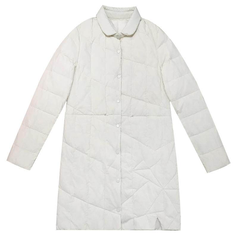 轻薄羽绒服女2025新款冬季收腰爆款中长款时尚显瘦修身立领外套潮