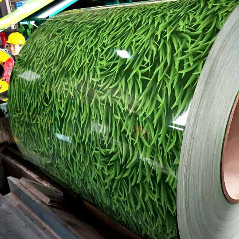 【厂家直销】供应小草彩涂钢卷板 小草印花板 工地围挡建筑