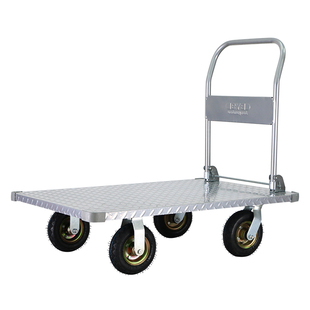 搬运宝平板车钢板车小推车商用拉货拖车轻音推货车拉车可折叠家用