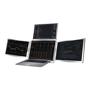 爱国者16英寸便携显示器股票期货笔记本一线通三屏扩展屏电脑副屏