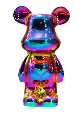 暴力熊轻奢陶瓷摆件桌面客厅玄关电视柜酒柜存钱罐简约家居装饰品