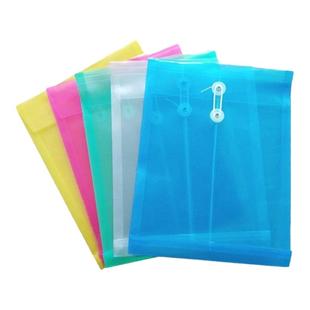 a4透明档案袋塑料绕线防水文件袋加厚文件收纳袋竖横版绕绳资料袋