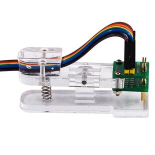 PCB测试夹2.54MM间距治具夹具探针程序编程烧录夹 单/双排烧录架